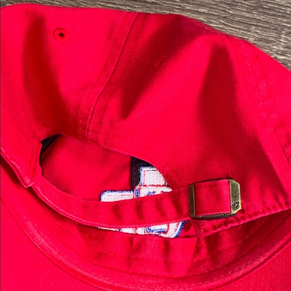 Pre Owned Red Texas Rangers Embroidered Baseball Cap - Picture 11 of 11